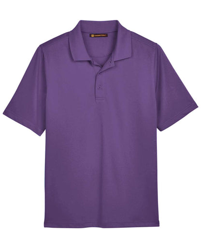 Harriton Men's Advantage Snag Protection Plus Polo M348 #color_Team Purple