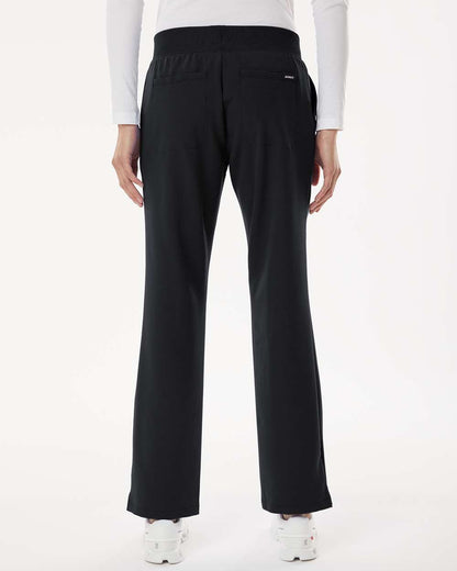 Jaanuu Women's Petite Sizes Xenos Essential Knit-Waist Scrub Pants W20001P #colormdl_Black
