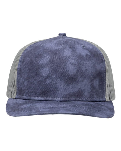 Sportsman Modern Five-Panel Trucker Fit Cap SP1550 #color_Old Wash Navy/ Grey