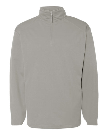 Badger Performance Fleece Quarter-Zip Pullover 1480 #color_Silver