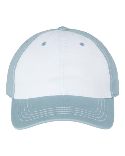 CAP AMERICA Relaxed Golf Dad Hat i1002 #color_White/ Smoke Blue