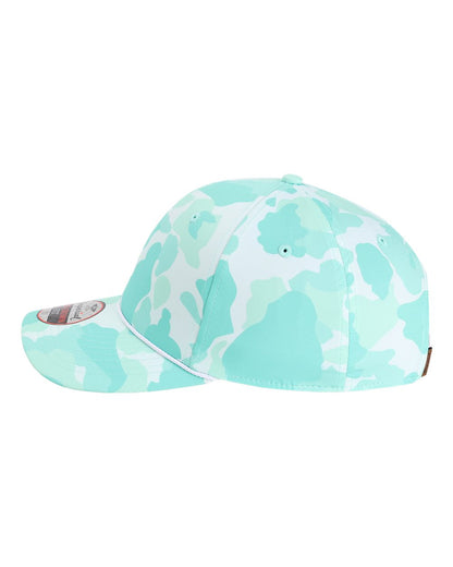 Imperial The Outtasite Cap 5058 #color_Frog Skin Camo Aqua