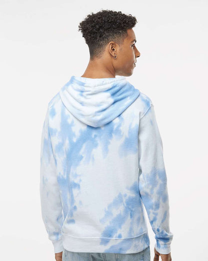 J. America Men's Tie-Dyed Fleece Hooded Sweatshirt 8861 #colormdl_Periwinkle Tie Dye