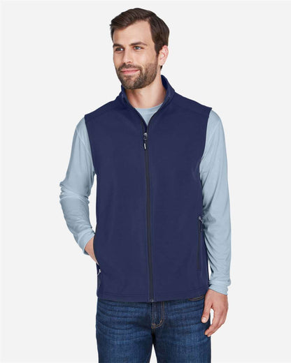 CORE365 Men's Cruise Two-Layer Fleece Bonded Soft Shell Vest CE701 #colormdl_Classic Navy