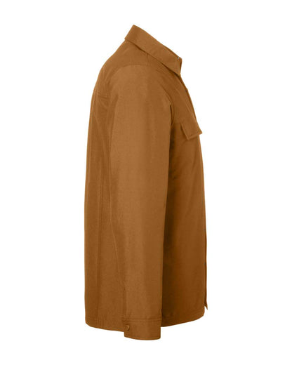 Harriton Unisex Flex Twill Overshirt M72 #color_Duck Brown