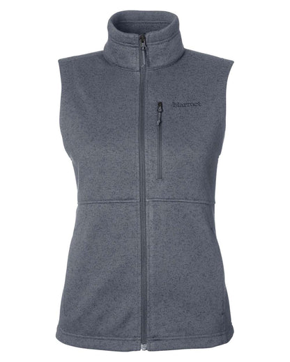 Marmot Women's Dropline Vest M13225 #color_Steel Onyx