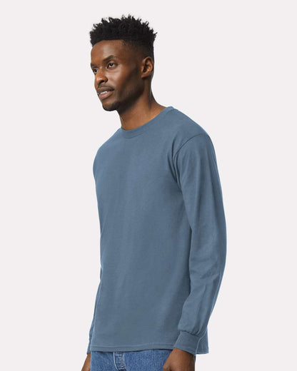 Gildan Ultra Cotton® Long Sleeve T-Shirt 2400 #colormdl_Indigo Blue