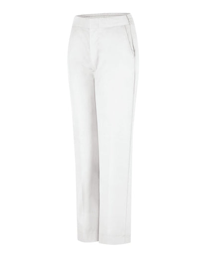 Red Kap Women's Half-Elastic Work Pants PT59 #color_White - 28I