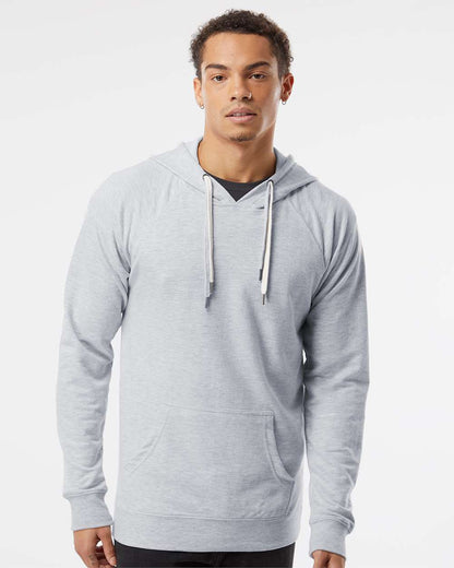 Independent Trading Co. Icon Lightweight Loopback Terry Hooded Sweatshirt SS1000 #colormdl_Athletic Heather