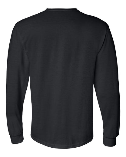 Gildan Unisex DryBlend® 50/50 Long Sleeve T-Shirt 8400 #color_Black