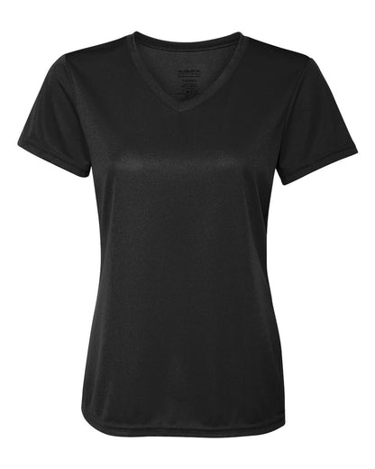 Augusta Sportswear Women's Nexgen Wicking V-Neck T-Shirt 1790 #color_Black