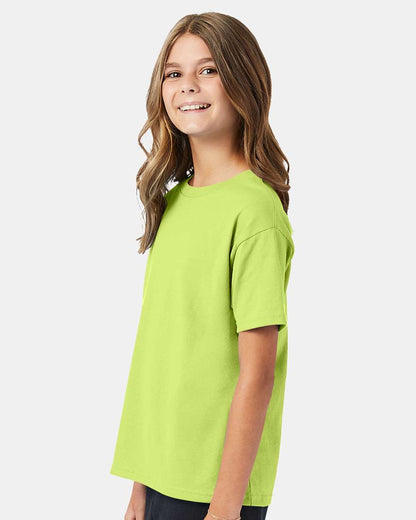 Hanes Youth EcoSmart® T-Shirt 5370 #colormdl_Safety Green