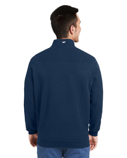 vineyard vines Men's Collegiate Shep Quarter-Zip Sweatshirt K002712 #colormdl_Vineyard Navy