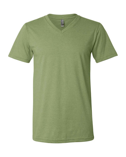 BELLA + CANVAS Heather CVC V-Neck Tee 3005CVC #color_Heather Green