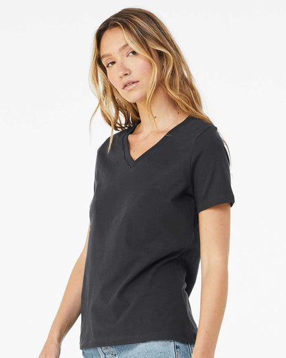 BELLA + CANVAS Women’s Relaxed Jersey V-Neck Tee 6405 #colormdl_Dark Grey