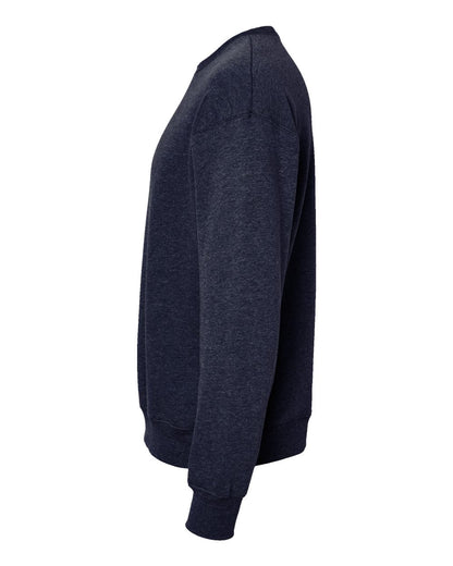 BELLA + CANVAS Sponge Fleece Drop Shoulder Crewneck Sweatshirt 3945 #color_Heather Navy