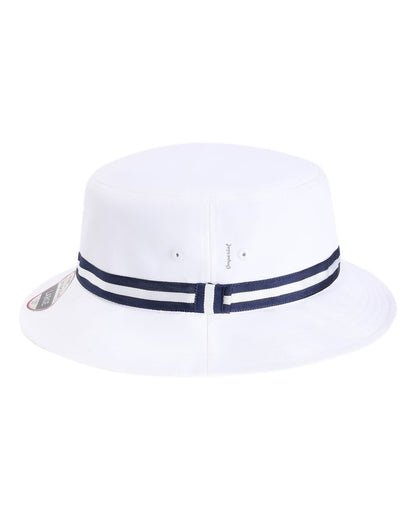 Imperial The Oxford Performance Bucket Hat 1371P #color_White/ Navy