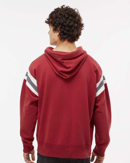 J. America Men's Vintage Athletic Hooded Sweatshirt 8847 #colormdl_Simply Red
