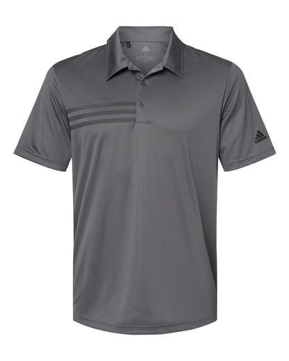 Adidas Men's 3-Stripe Chest Polo A324 #color_Grey Five/ Black