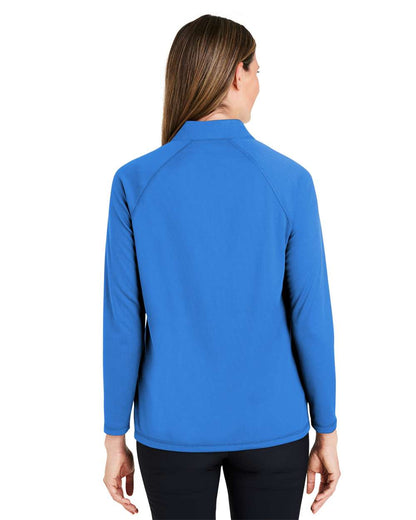 North End Women's Revive Coolcore® Quarter-Zip Pullover NE410W #colormdl_Light Nautical Blue
