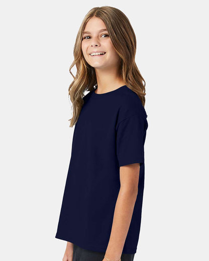 Hanes Ecosmart™ Youth T-Shirt 5370 #colormdl_Navy