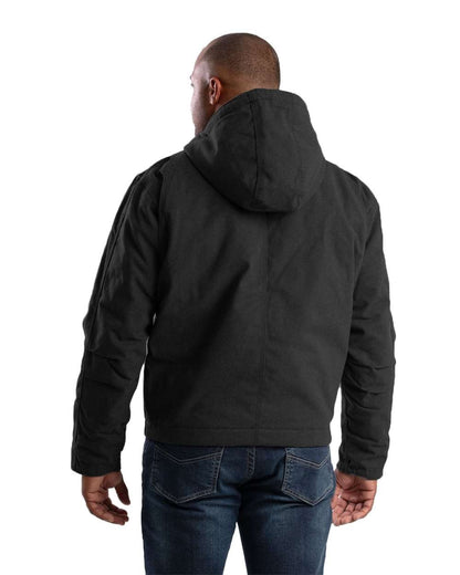 Berne Apparel Men's Tall Heritage Duck Hooded Jacket HJ65T #colormdl_Black