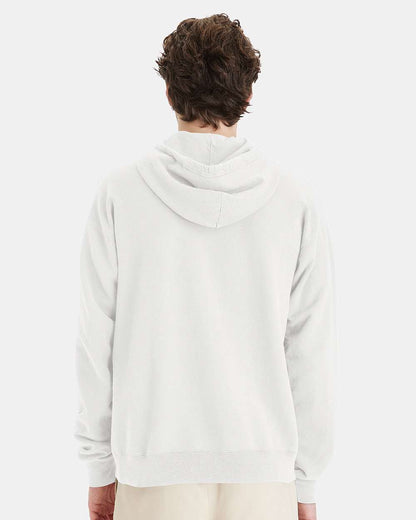 ComfortWash by Hanes Unisex Garment-Dyed Hooded Sweatshirt GDH450 #colormdl_White