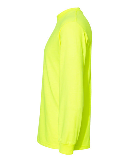 American Apparel Unisex Heavyweight Cotton Long Sleeve Tee 1304 #color_Safety Green