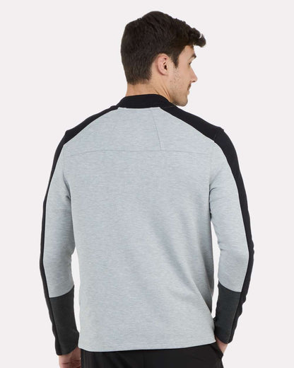 Boxercraft Perfect Quarter-Zip Pullover BM5203 #colormdl_Oxford/ Black/ Charcoal Heather