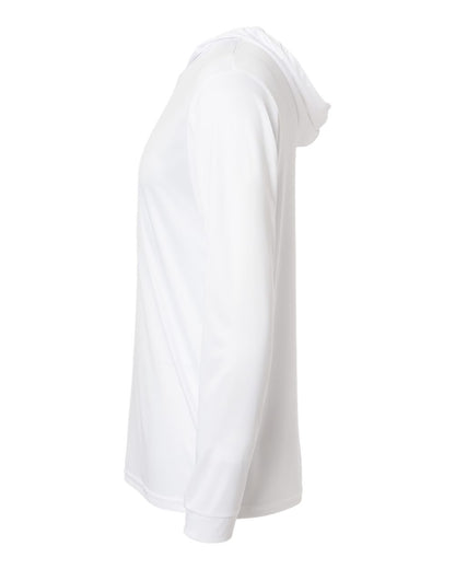 Paragon Unisex Bahama Performance Hooded Long Sleeve T-Shirt 220 #color_White