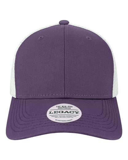 LEGACY Mid-Pro Snapback Trucker Cap MPS #color_Purple/ White