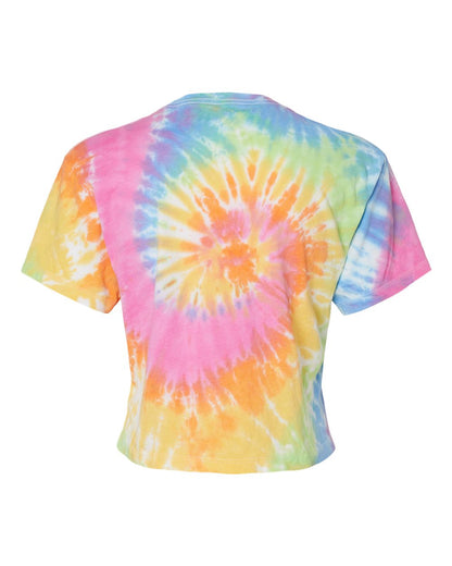 Colortone Women's Tie-Dyed Crop T-Shirt 1050 #color_Eternity