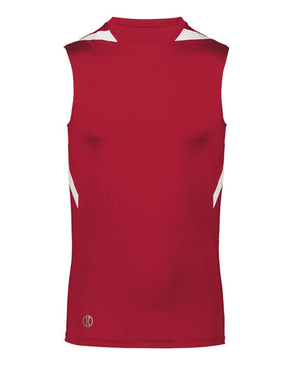 Holloway Unisex PR Max Compression Jersey 221037 #color_Scarlet/ White