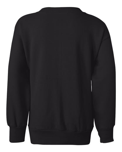 Hanes Youth EcoSmart® Crewneck Sweatshirt P360 #color_Black