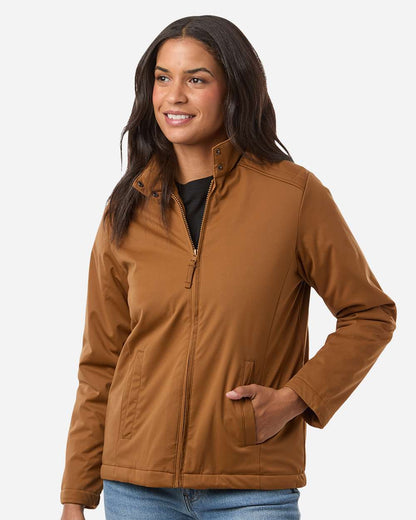 Harriton Women's Guardian Insulated Utility Jacket M781W #colormdl_Duck Brown