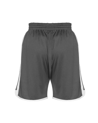 Alleson Athletic Youth Crossover Reversible Shorts 590PSPY #color_Charcoal/ White