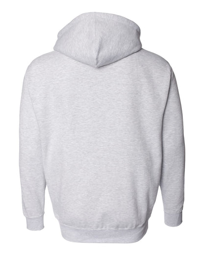 Independent Trading Co. Unisex Heavyweight Full-Zip Hooded Sweatshirt IND4000Z #color_Grey Heather