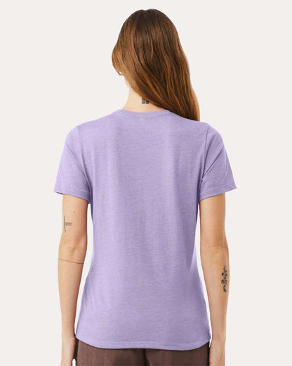 BELLA + CANVAS Women’s Relaxed Fit Heather CVC Tee 6400CVC #colormdl_Heather Dark Lavender