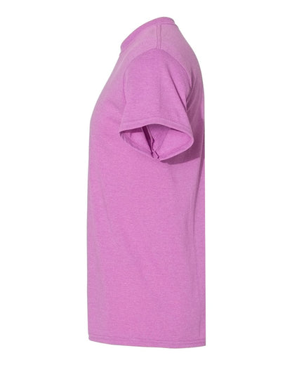 Gildan Unisex Heavy Cotton™ T-Shirt 5000 #color_Heather Radiant Orchid