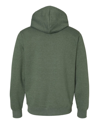 JERZEES Unisex Eco™ Premium Blend Ring-Spun Hooded Sweatshirt 700MR #color_Military Green Heather
