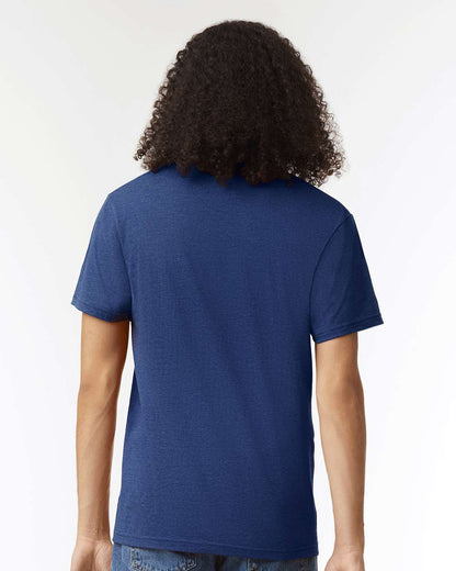 American Apparel CVC V-Neck Tee 2006CVC #colormdl_Heather Indigo