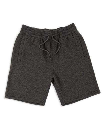Shaka Wear Men's Fleece Jogger Shorts SHFJS #color_Charcoal Grey