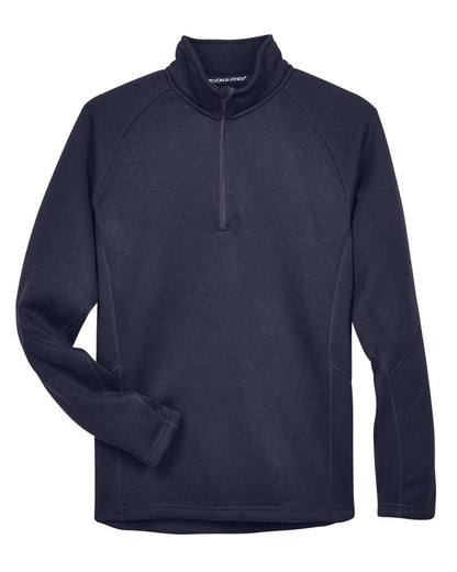 Devon & Jones Unisex Bristol Sweater Fleece Quarter-Zip Pullover DG792 #color_Navy