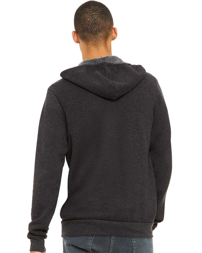 BELLA + CANVAS Sponge Fleece Full-Zip Hoodie 3739 #colormdl_Dark Grey Heather