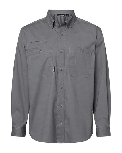 DRI DUCK Men's Craftsman Woven Shirt 4450T #color_Gunmetal
