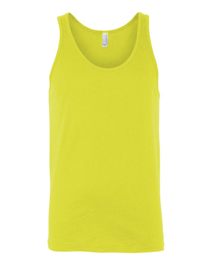 BELLA + CANVAS Heather CVC Tank 3480CVC #color_Neon Yellow