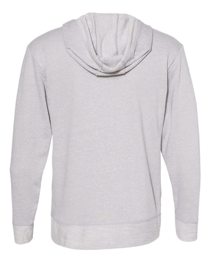LAT Unisex Harborside Mélange French Terry Hoodie Sweatshirt 6779 #color_Grey Melange