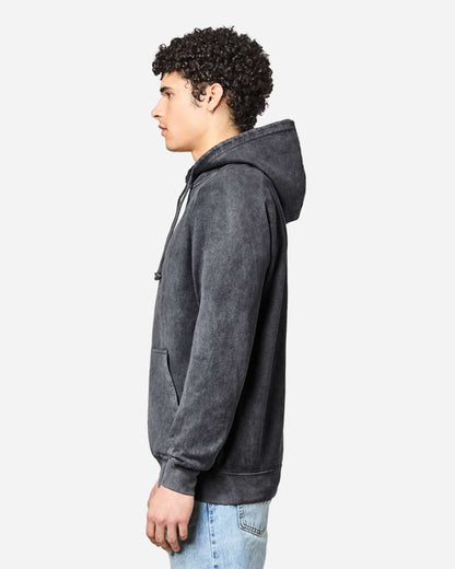 Lane Seven Unisex Vintage Raglan Hooded Sweatshirt LST004 #colormdl_Vintage Black