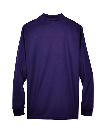 CORE365 Men's Pinnacle Performance Long Sleeve Piqué Polo 88192 #color_Campus Purple