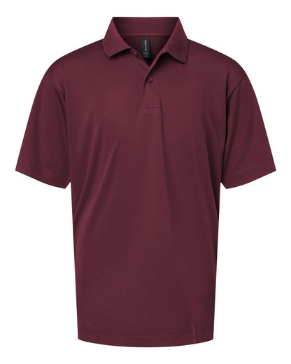 AllPro Youth Pro-Lock Performance Polo 41800Y #color_Maroon